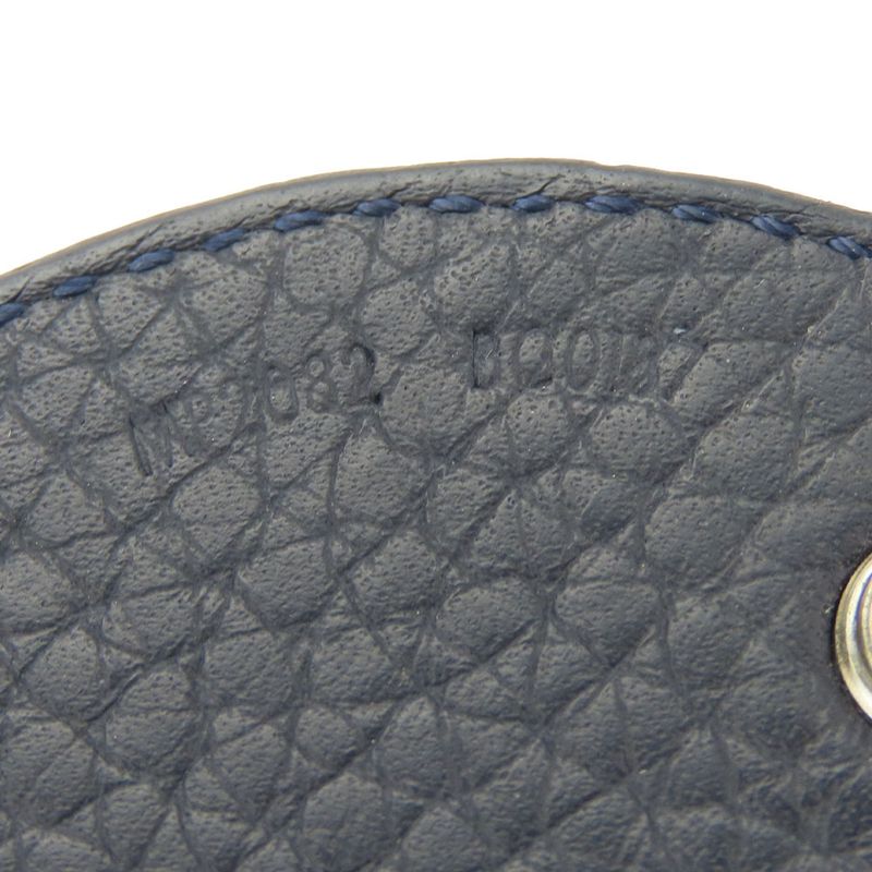 Louis Vuitton Key Holder Porte Cles Mp2082 Taurillon Initiative Leather Navy
