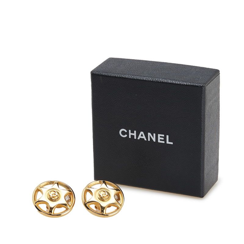 Chanel Vintage Coco Mark Star Gold Plated Ladies Chanel