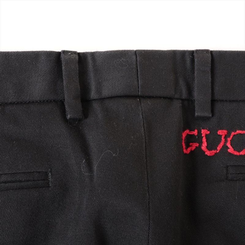Gucci '17 Cotton Pants Men's 50 519546 Black Made In Italy