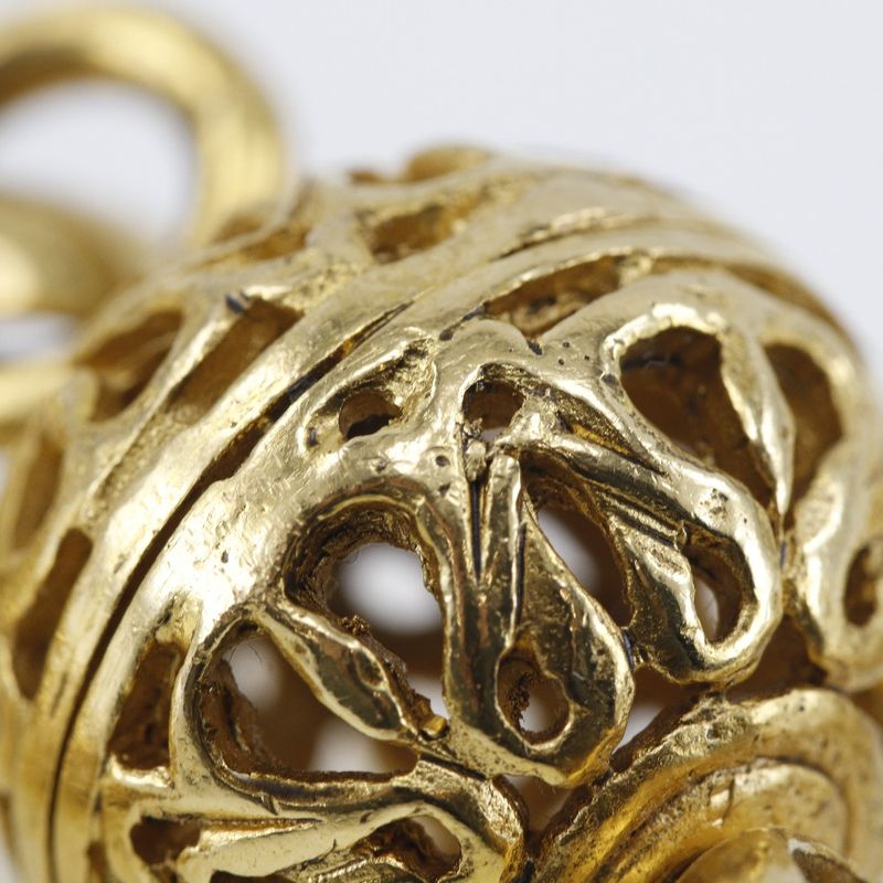 Chanel Coco Mark Vintage Pendant Gold Plated 96A Ladies 83.4g Necklace