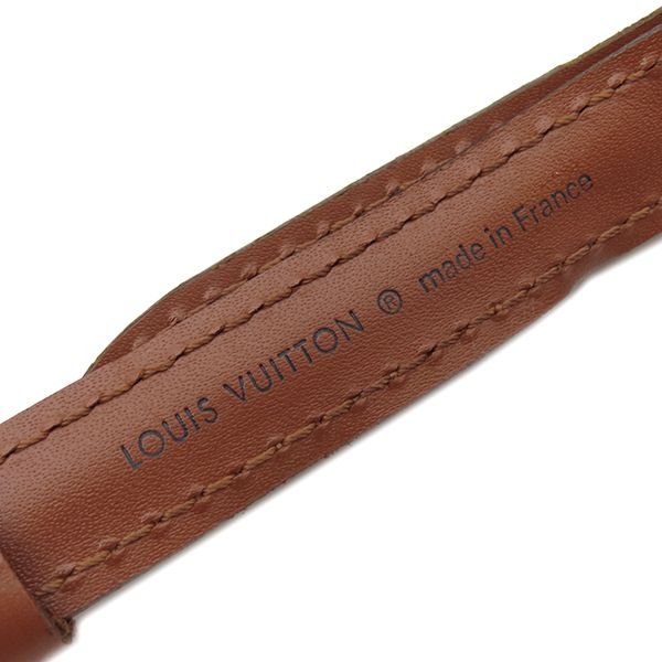 Louis Vuitton Shoulder Strap 121cm (47.64in) Leather Brown Gold Hardware for