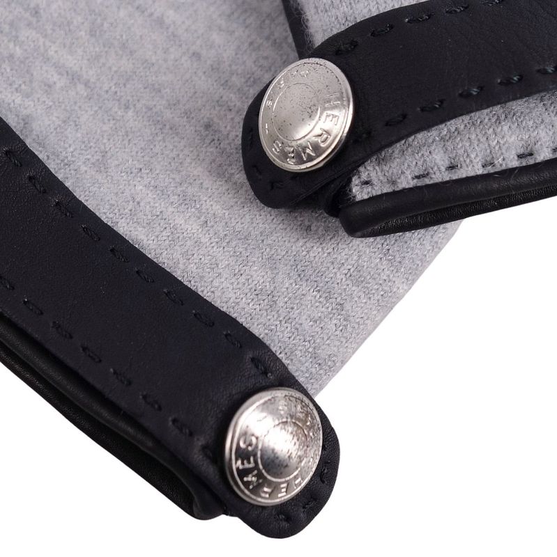 Hermes Gloves Lamb Leather Cashmere Made In France