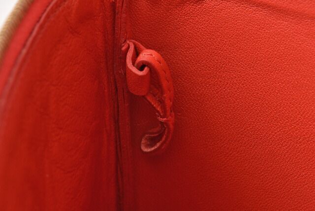 Celine Clutch Pouch Clutch Bag Ipad Case Celine Bicolor Primary Red Beige 100093