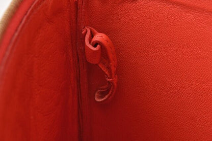 Celine Clutch Pouch Clutch Bag Ipad Case Celine Bicolor Primary Red Beige 100093