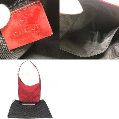 Gucci Shoulder Bag GG Canvas 002058 GG Canvas Red