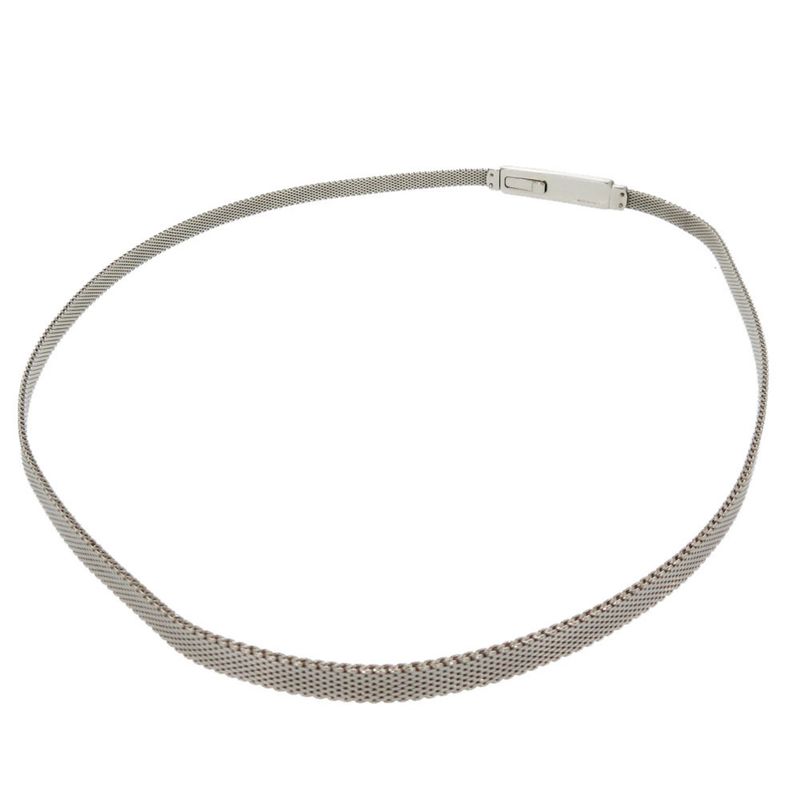 Gucci Plate Belt Metal Silver 0218 Gucci Ladies