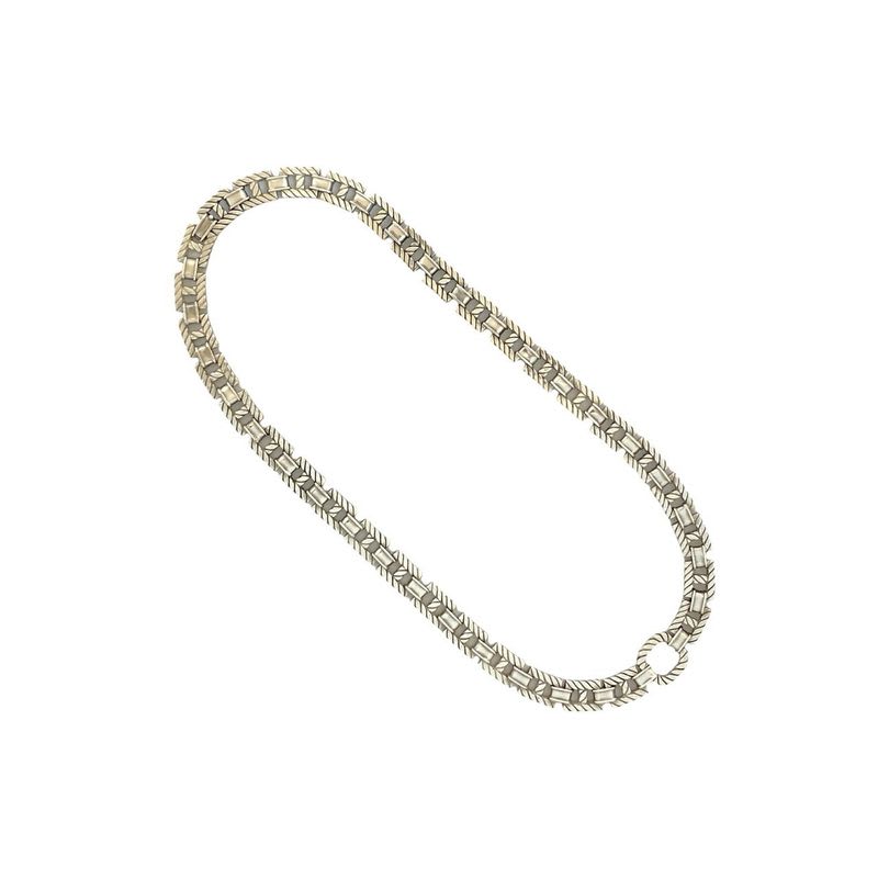 Hermes Grand Sport Vintage Silver 800 Necklace Choker Pendant Accessory