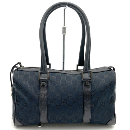 Gucci 0851 GG Canvas Handbag Mini Boston Black Ladies Men  Gift Fashion