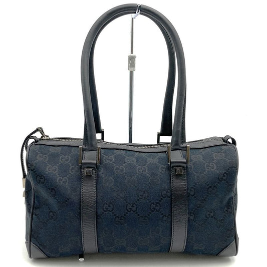 Gucci 0851 GG Canvas Handbag Mini Boston Black Ladies Men  Gift Fashion