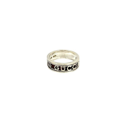 Gucci Logo Silver 925 Ring No 12 Accessory 92267