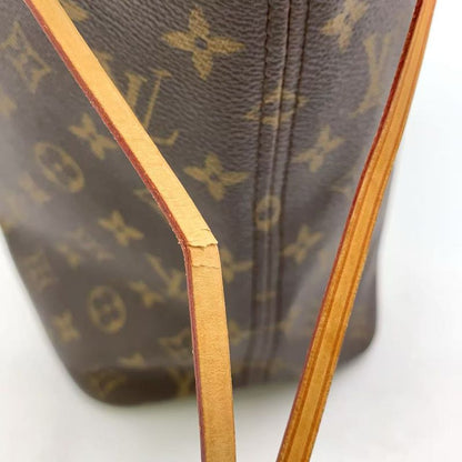 Louis Vuitton Neverfull MM Monogram Leather X PVC Brown Tote Bag Gold M40156