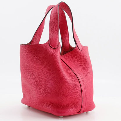 Hermes Picotin Lock 18 PM Taurillon Clemence Rose Extreme Pink C Ladies Handbag