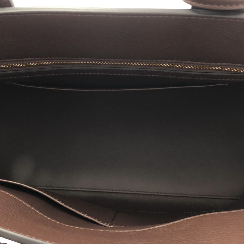 Celine - Conti Supple Calfskin Leather Handbag - Chesnut - Women's