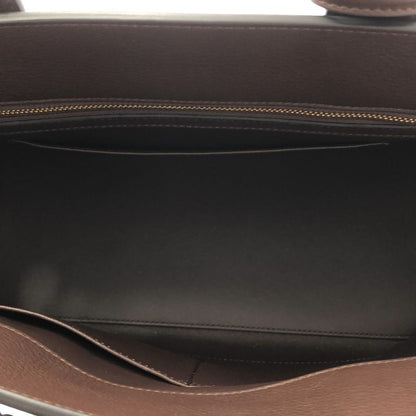 Celine - Conti Supple Calfskin Leather Handbag - Chesnut - Women's