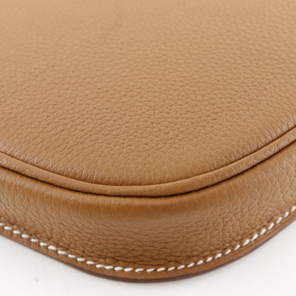 Hermes Perspective Cavaliere 21 Togo Gold Brown U Unisex Shoulder Bag