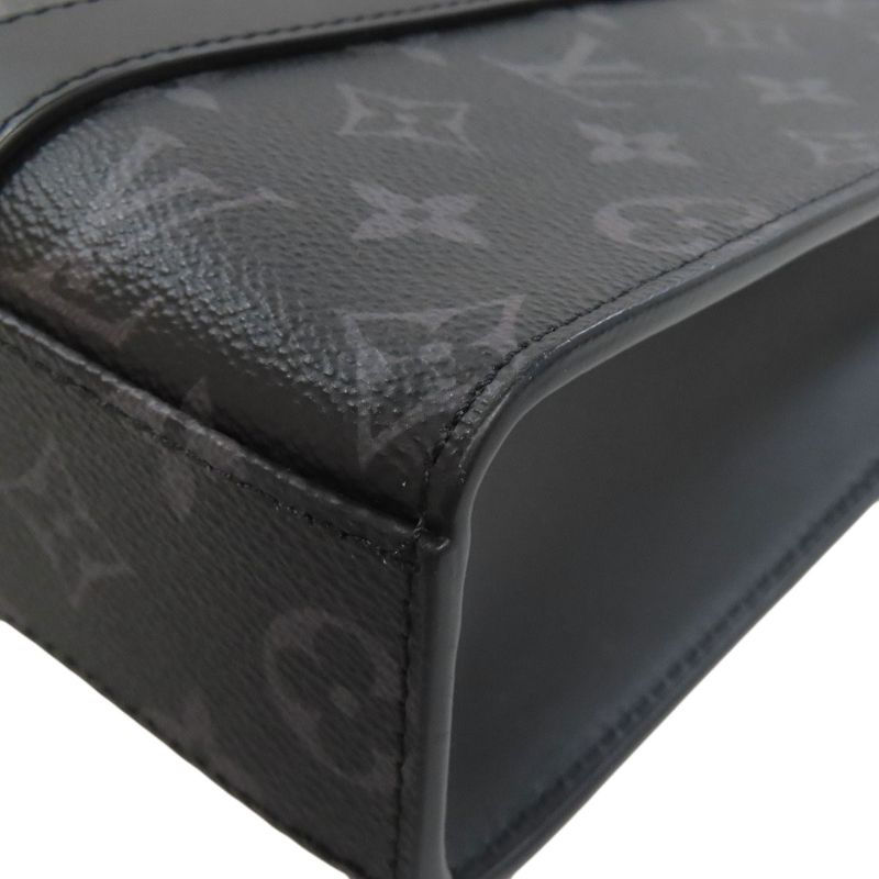 Louis Vuitton M46456 Sac Plat Cross Shoulder Bag Monogram Eclipse Men's