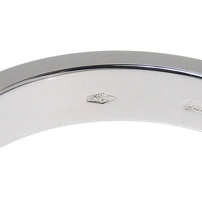 Bvlgari Double Logo Diamond Ring 18K White Gold 750 White Gold Diamond #21 Ring