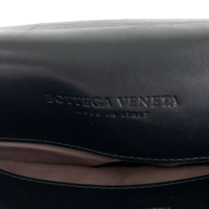 Bottega Veneta Bottega Veneta Intrecciato Black Gunmetal Hardware Leather