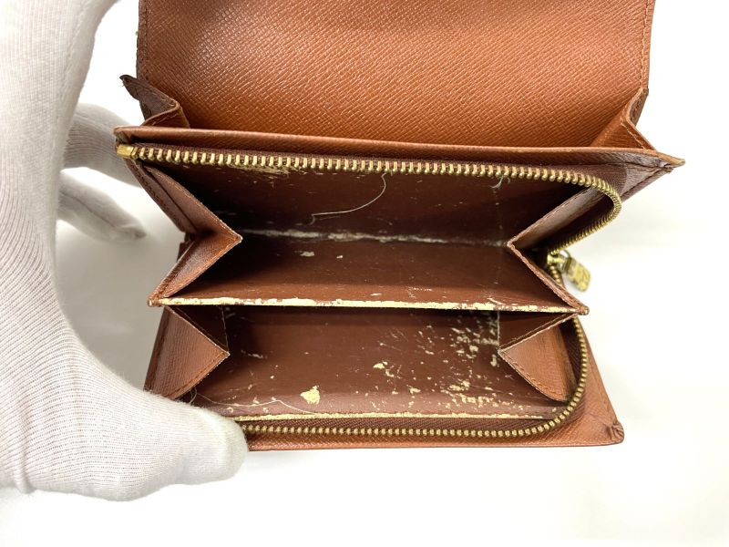 Louis Vuitton Monogram Porte Monet Vieux Trésor Fold Wallet With L-shaped