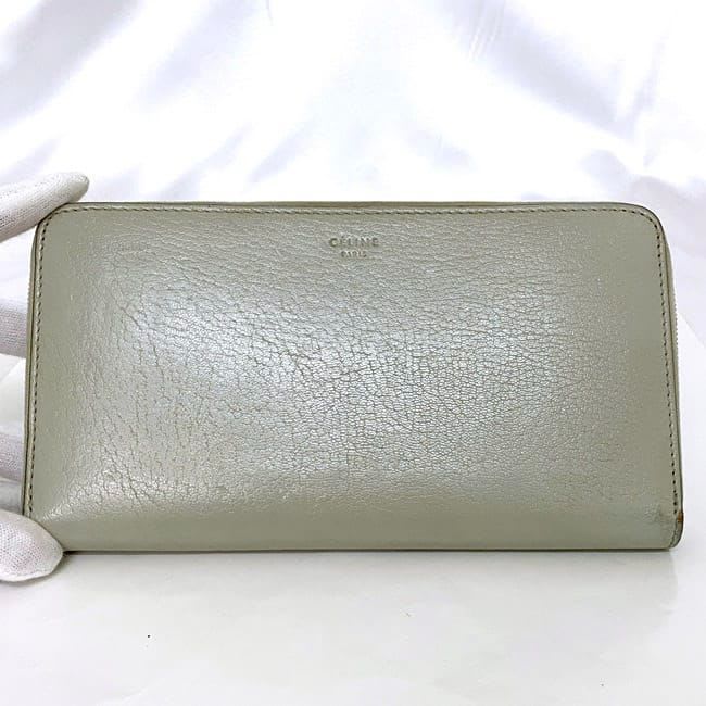 Celine Round Zipper Long Wallet Large Zip Multi Function