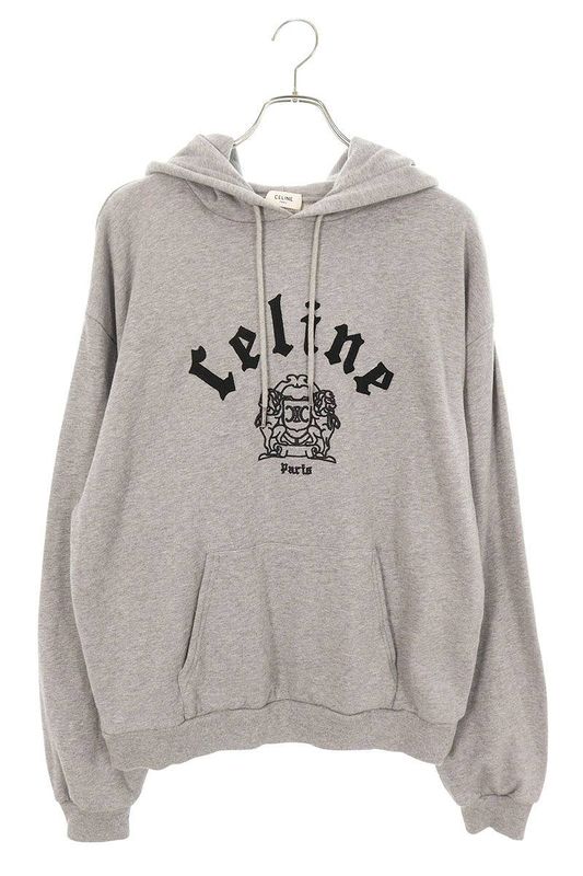 Celine Ry08m670q.08bq Embroidery Pullover Hoodie Men's M