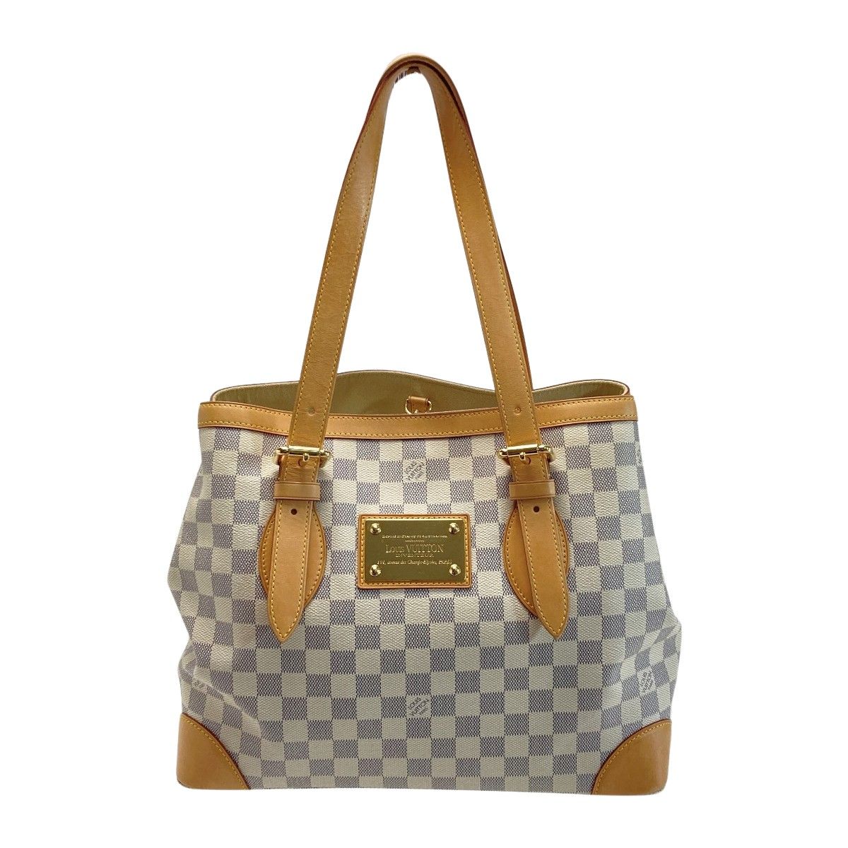 Louis Vuitton Damier Azur Hamted MM N51206 Tote Bag with Cloth Bag