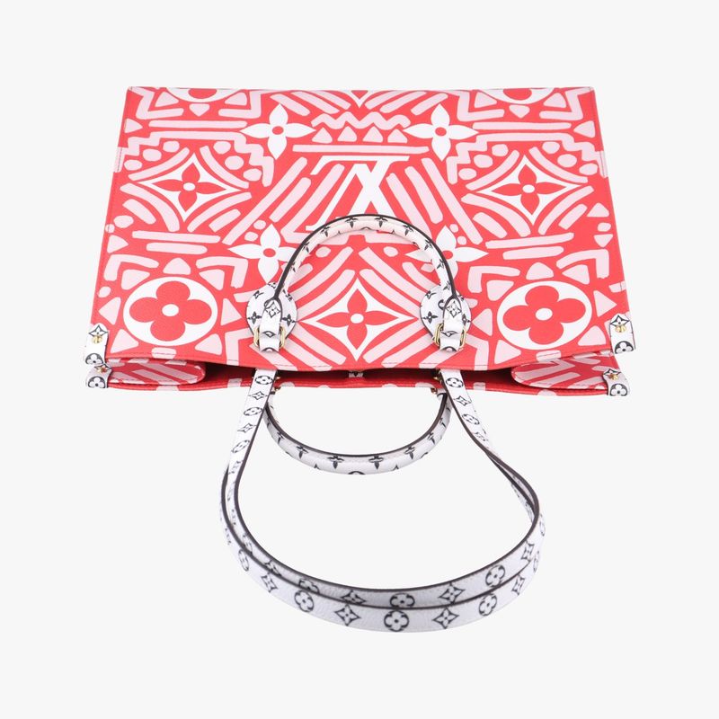 Louis Vuitton On The Go GM White And Rouge Monogram Giant M45356 Fn2260