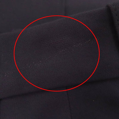 Gucci 624955 Center Press Wide Pants With Logo Patch Navy 36 Made In Italy