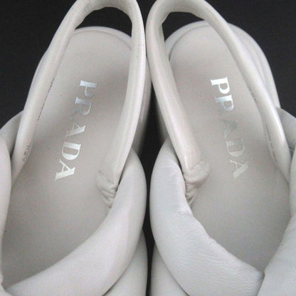 Prada Padded Nappa Leather Suring Back Sandals Size 35.5 Equivalent to 22.5cm