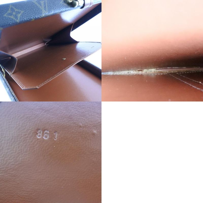 Louis Vuitton Attache Case Monogram Canvas Brown 861 Men's Business Bag