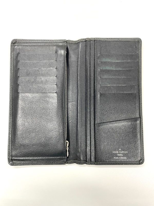 Louis Vuitton Taiga Portefeuille Brazza Long Wallet Billfold M32572 Ardoise