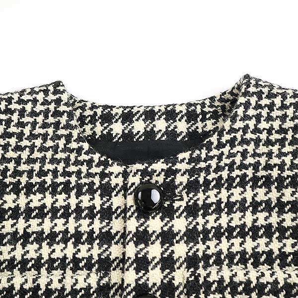 Celine 24aw Verneuil Jacket Wool Tweed Verneuil Jacket 2v44x391z.97ir Black