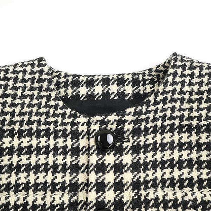 Celine 24aw Verneuil Jacket Wool Tweed Verneuil Jacket 2v44x391z.97ir Black