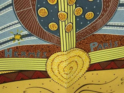 Hermes REVE D&#039;australie [dream Of Australia] Carré 90 Silk Scarf Shawl