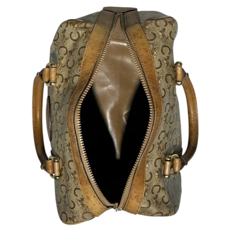 Celine C Macadam Handbag C Macadam Handbag Beige Vintage Old Mini Boston