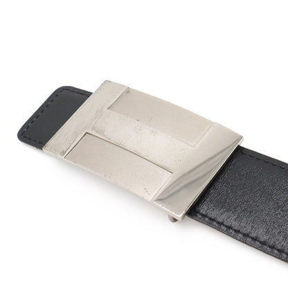 Hermes H Plate Belt Reversible Box Calf BOX Calf Togo Leather Black Brown