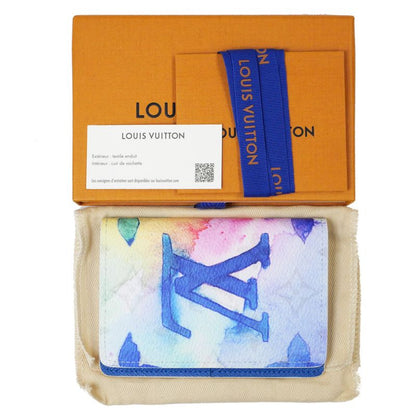 Louis Vuitton Watercolor Monogram Organizer De Poche M80456 RFID White