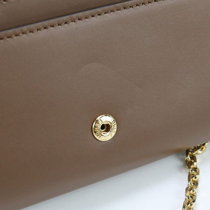 Fendi FF Diamond 8m0365 ALV4 Chain Wallet Leather Women