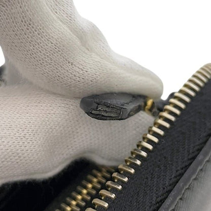 Prada Round Zipper Long Wallet Black NERO 1ml506 Excellent Condition