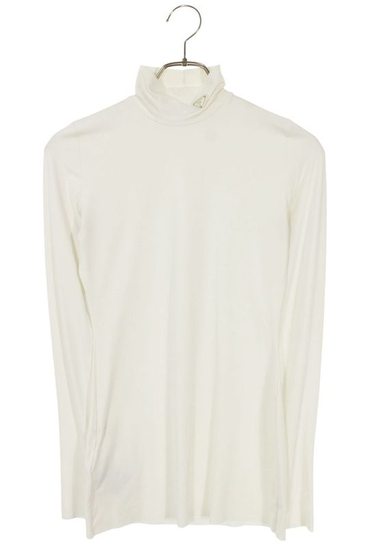 Prada 39528 S211 Triangle Logo Plate High Neck Long Sleeve Cut And Sewn Women 38