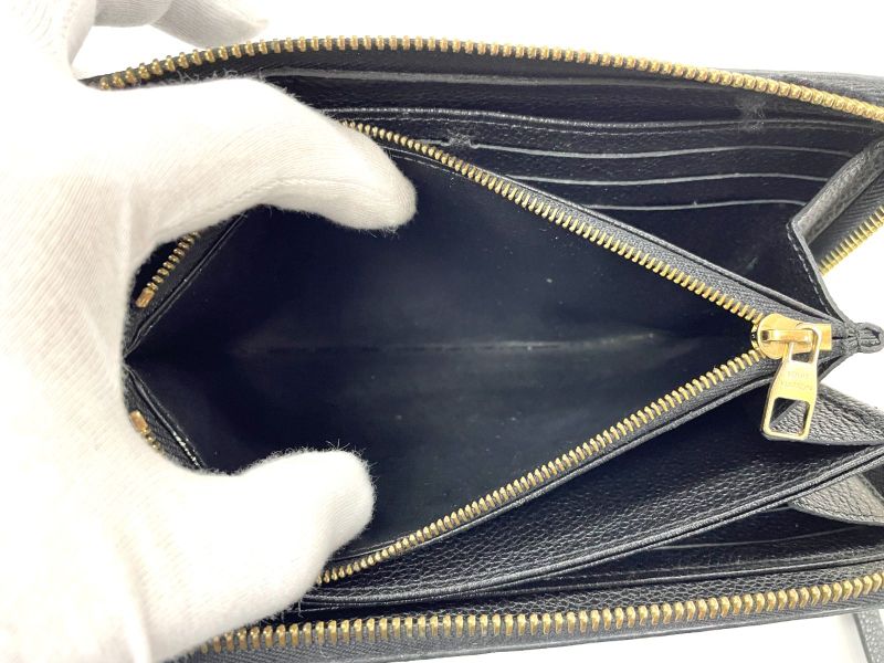 Louis Vuitton Monogram Empreinte Zippy Wallet Round Zip Wallet Long Wallet
