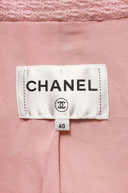 Chanel P73600v64546 Coco Mark Button Tweed Jacket Ladies 40