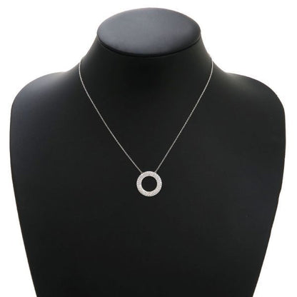 Tiffany & Co Metro Circle Diamond Necklace /3 Rows