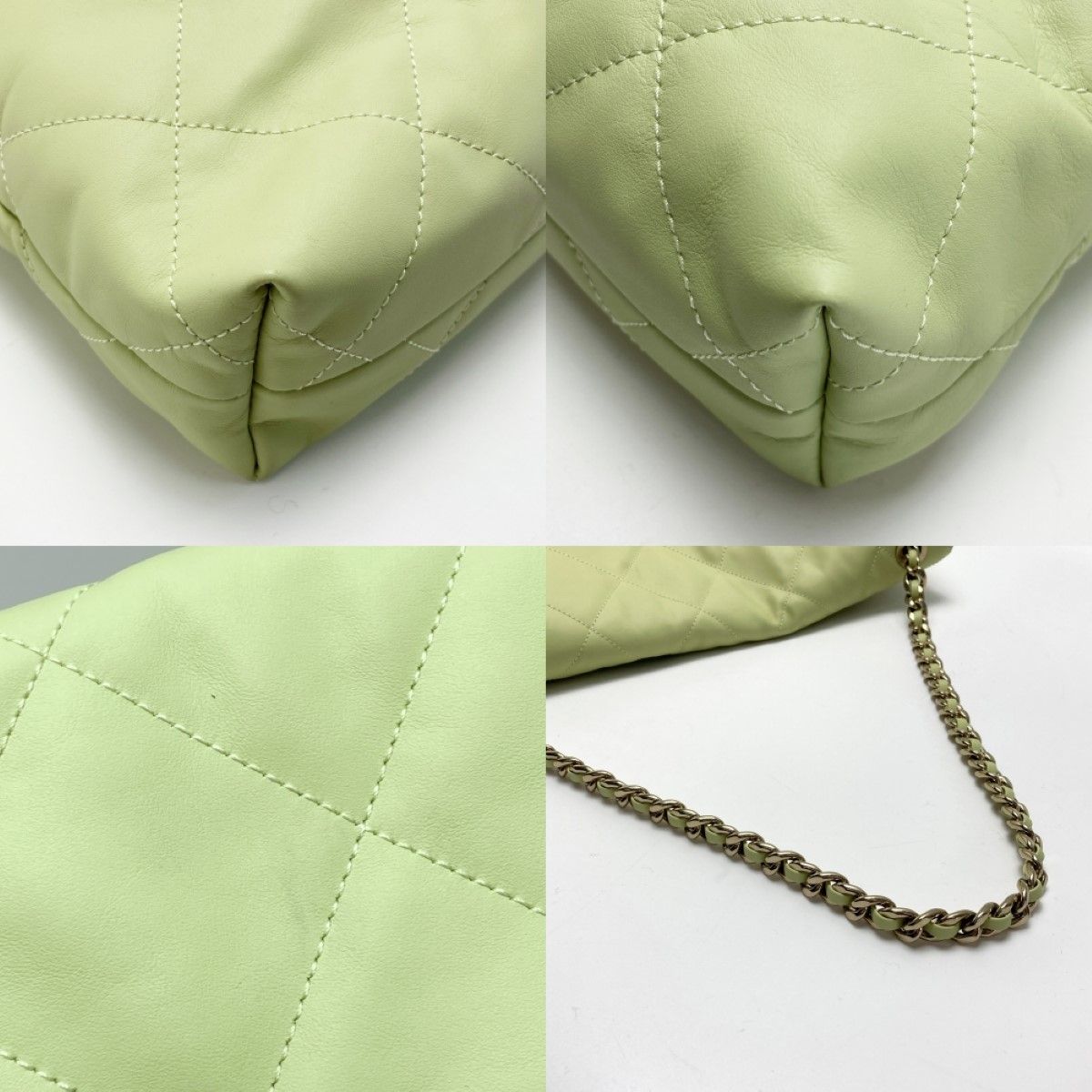 Chanel Matelasse Maxi Hobo Bag As4617 B14999 Ns835 Light Green Shoulder Bag