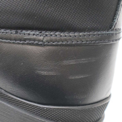 Prada Rodeo Leather Technical Nylon Boots Black 36 1 2