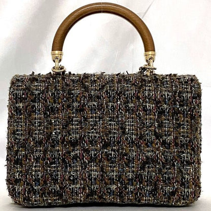 Chanel 2way Chain Shoulder Bag F21148 Brown