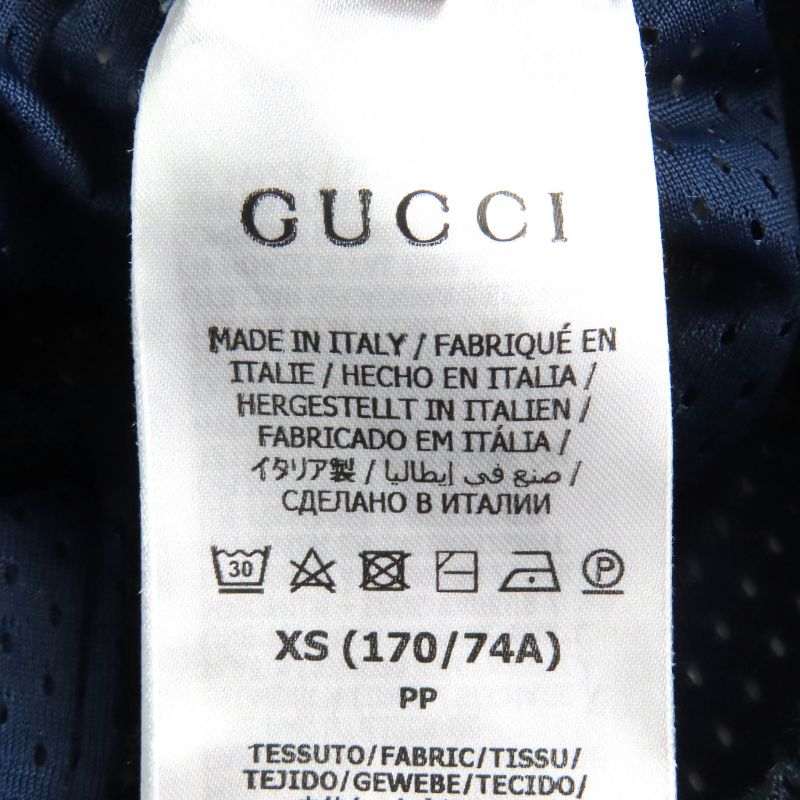 Gucci 23AW 752639 All-over Design Shorts Navy White Red XS With Box Made In