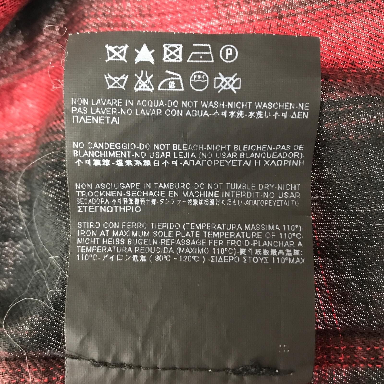 Saint Laurent(Yves Saint Laurent) Ombre Check Shirt Long Sleeve Shirt Size