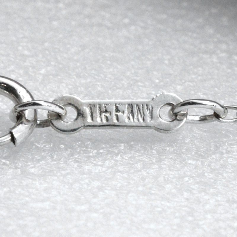 Tiffany & Co Open Teardrop Elsa Peretti 925 Silver Ladies 2.6g Necklace