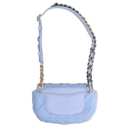 Chanel Jersey Mato Jersey Leather Strap Shoulder Bag Women